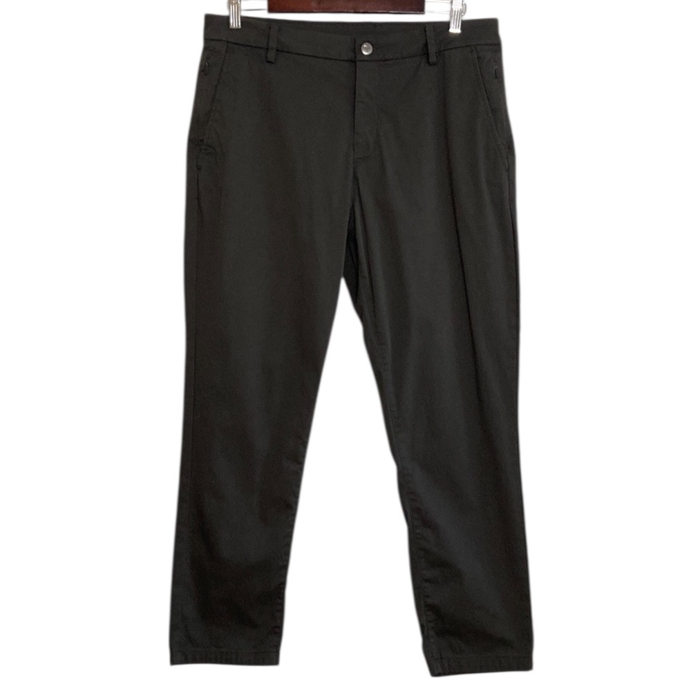 Bird Dogs Pants Men 34 x 27 Gray Stretch Cotton Taper Chino Golf Business Casual